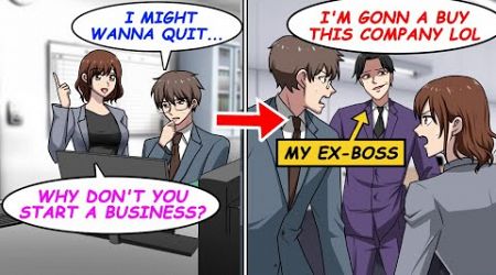 【Manga】I decided to start a business with a beautiful colleague. One day, my former boss came and...