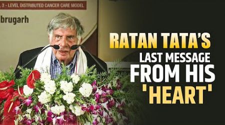 Ratan Tata’s last viral speech in Hindi from his ‘heart’ as business tycoon passes away at 86