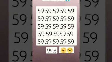 Find the odd number 59 in 95 #maths #gk #puzzl #education #mathematics #virelshorts