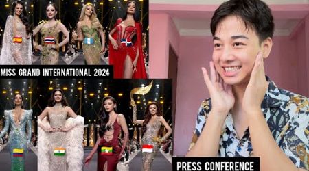 Miss Grand International 2024 Press Conference | REACTION | TOP 11 Favorite Gowns/Looks &amp; Walks