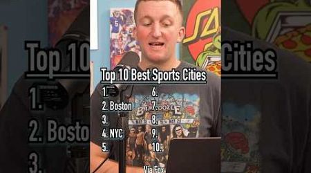 Top 10 BEST SPORTS CITIES! Is This Right? #shorts #city #sports #top10 #guessinggame #usa #newyork