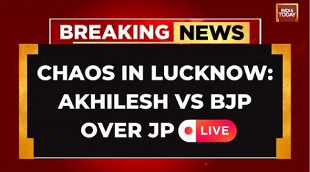 LIVE| Politics Over JP&#39;s Birth Anniversary: Akhilesh Yadav Accuses BJP Of Barricading Gates Of JPNIC