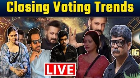 Bigg Boss 18 Live: Closing Voting Trends| Chahat Pandey का जलवा, Muskaan पर Eviction का खतरा !