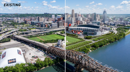 Compare Bengals' Paycor Stadium to renovation plan with before and after photos