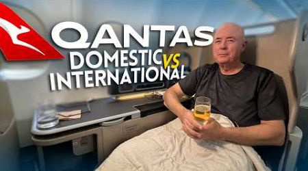 QANTAS domestic Vs international Business class!