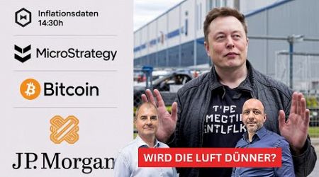 Erzeugerpreise LIVE | Tesla, MicroStrategy, Bitcoin, JP Morgan DAX LIVE Talk