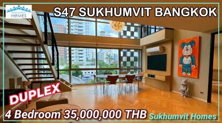 Luxury Duplex Penthouse For Sale S47 Bangkok 35,000,000 THB