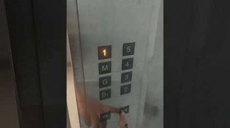 Nudge mode on Mitsubishi service elevators at Siam Paragon Bangkok Thailand