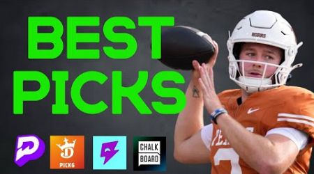 PrizePicks CFB Week 7 Saturday Best Bets 10/12/24