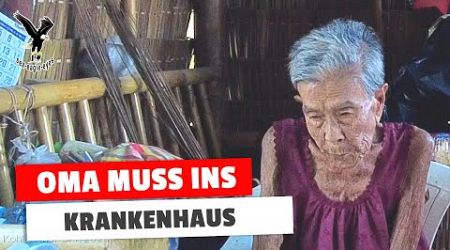 Oma muss ins Krankenhaus, schreckliche Situation bei ihr. Koh Samui in Thailand