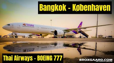 Thai Airways&#39; Boeing 777 fra Bangkok til København