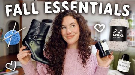 all of my (very cozy) Fall ESSENTIALS! (home, lifestyle and fashion)