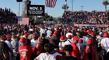 Man arrested near Trump rally in California faces gun charges