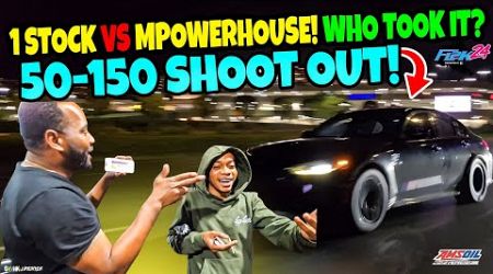 1 Stock vs Mpowerhouse! 50-150 Shoot Out! Who Took it? B58 vs S58!