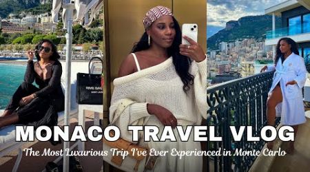 MONACO TRAVEL VLOG! Hotel de Paris, Michelin Star Meals &amp; Monte Carlo Beach ✨ MONROE STEELE