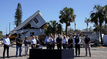 Hurricane Milton: Biden tours Florida's storm-hit streets as debris piles up