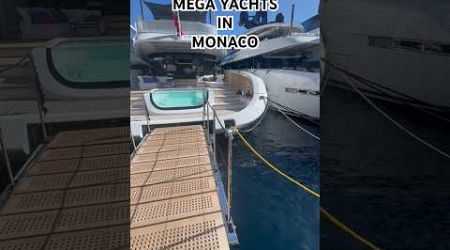 MEGA YACHTS IN MONACO! #shorts #subscribe #boating #luxuryyachts #youtubeshorts