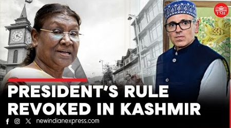 J&amp;K Presidents Rule revoked | Omar Abdullah to form first J&amp;K UT government | #kashmir #news