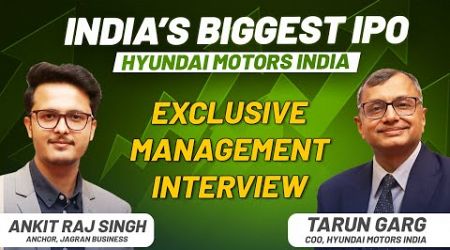 India’s Biggest IPO: Hyundai Motors India | Exclusive Interview with Tarun Garg | IPO Corner 2024