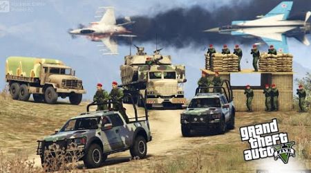 Irani Fighter Jets &amp; Tanks Attack on Israeli International &amp; Military Airport of Tel-Aviv - GTA 5