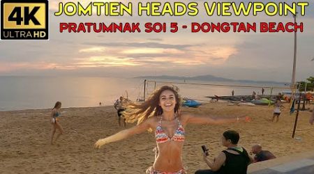 Sunset at Jomtien Heads Viewpoint Pratumnak Soi 5 Dongtan Beach October 2024 Pattaya Thailand