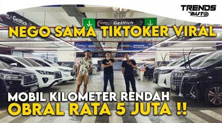 NEGO GA NGOTAK SAMA TIKTOKER VIRAL ! SERBA 5 JUTA MOBIL LOW KILOMETER MEWAH MULUS DI GETRICH AUTO