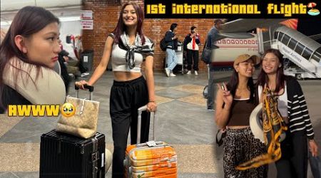 Rashu ko FIRST INTERNATIONAL FLIGHT