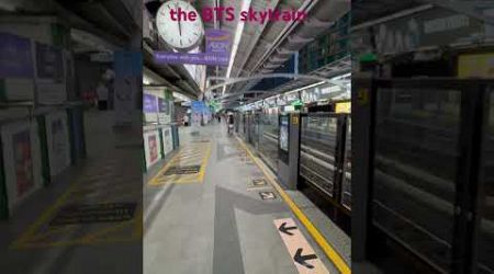 The Sukhumvit line of BTS Skytrain in Bangkok #bangkok #thailand #bts