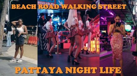 Pattaya Nightlife of Beach Road and Walking Street pov scenes 