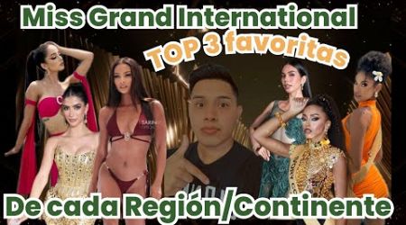 Miss Grand International Favoritas: Las 3 mejores por region/continental #missgrandinternational