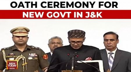 Oath Ceremony For New Govt In Jammu &amp; Kashmir, INDIA Alliance&#39;s Big Day |Omar Abdullah Oath Carmony