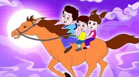 Lakdi ki kathi | लकड़ी की काठी | Popular Hindi Children Songs | Animated Songs