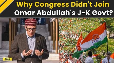 Jammu Kashmir News: Congress Not Part Of Omar Abdullah&#39;s J&amp;K Government, Know The Reason Behind