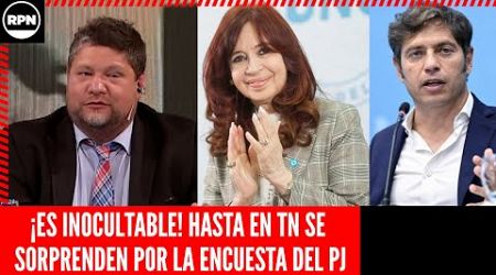 ¡ES INOCULTABLE! Hasta en TN se SORPRENDEN por la ENCUESTA QUE SALIÓ sobre la INTERNA DEL PJ