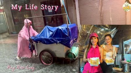 Selling roti in the rainy season amidst heavy rain - Thai Street Food