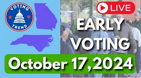 Georgia BREAKS another early voting record! Voting Trend Live.