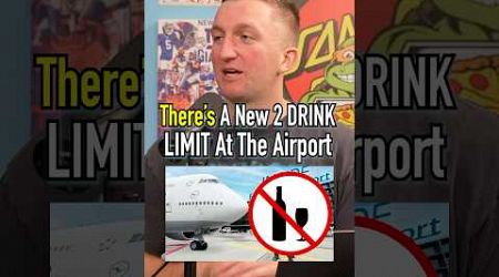 2 DRINK LIMIT At The AIRPORT?! #shorts #travel #plane #drink