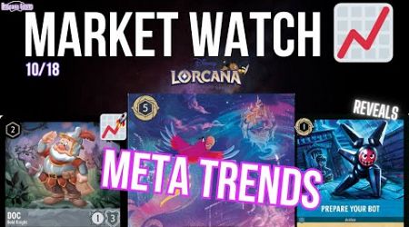 Disney Lorcana MARKET WATCH (New Meta Trends and Card Reveals!!) - Ep. 115 Friday 10/18