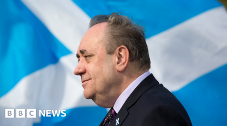 Alex Salmond's coffin to be draped in Saltire before flight home