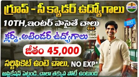 గ్రూప్ సీ క్యాడర్ జాబ్స్ వచ్చేశాయి | Latest Govt jobs in Telugu | Central University jobs |JobSearch