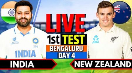 India vs New Zealand, 1st Test, Day 4 | IND vs NZ Live Match | Live Cricket Match Today, Session 2