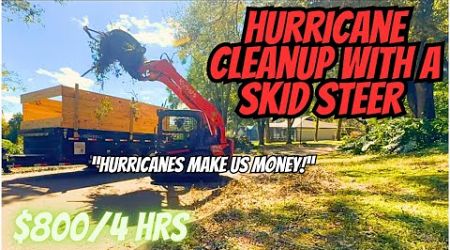 Hurricane Cleanup with Skid Steer | Excavation Business