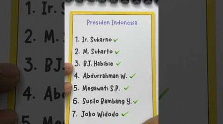 Presiden ke 8 kira-kira siapa nih? #shorts #shortvideo #reels #education #art