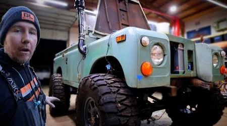 This thing is HUGE! Arctic Land Rover Build episode 3