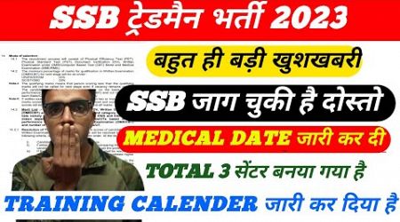 SSB Constable Tradesman Medical Date 2024| SSB Tradesman Medical Admit Card 2024 | SSB tradesman