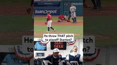 We could only laugh at this pitch to Giancarlo Stanton #yankees #baseball #mlb #homerun