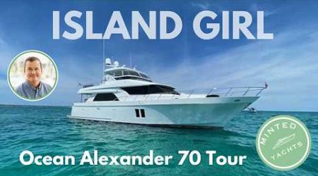 Ocean Alexander 70 Pilothouse Yacht Tour Island Girl | Affordable Luxury | YachtSpecsDirect.com