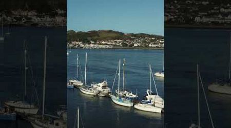 Conwy, North Wales, calming seascape with yachts DJI mini 2