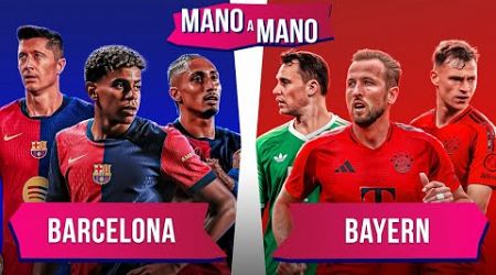 BARCELONA X BAYERN: QUEM É MELHOR? | MANO A MANO DA CHAMPIONS LEAGUE 24/25