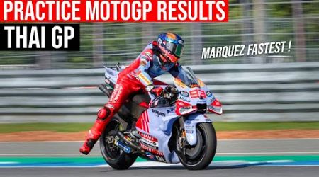 Practice MotoGP Results | Thailand GP Practice Results Today | #motogpqualifying